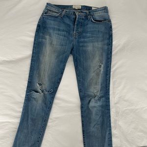 Current/Elliot distressed boyfriend jeans